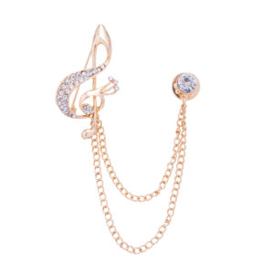 music note brooch pin
