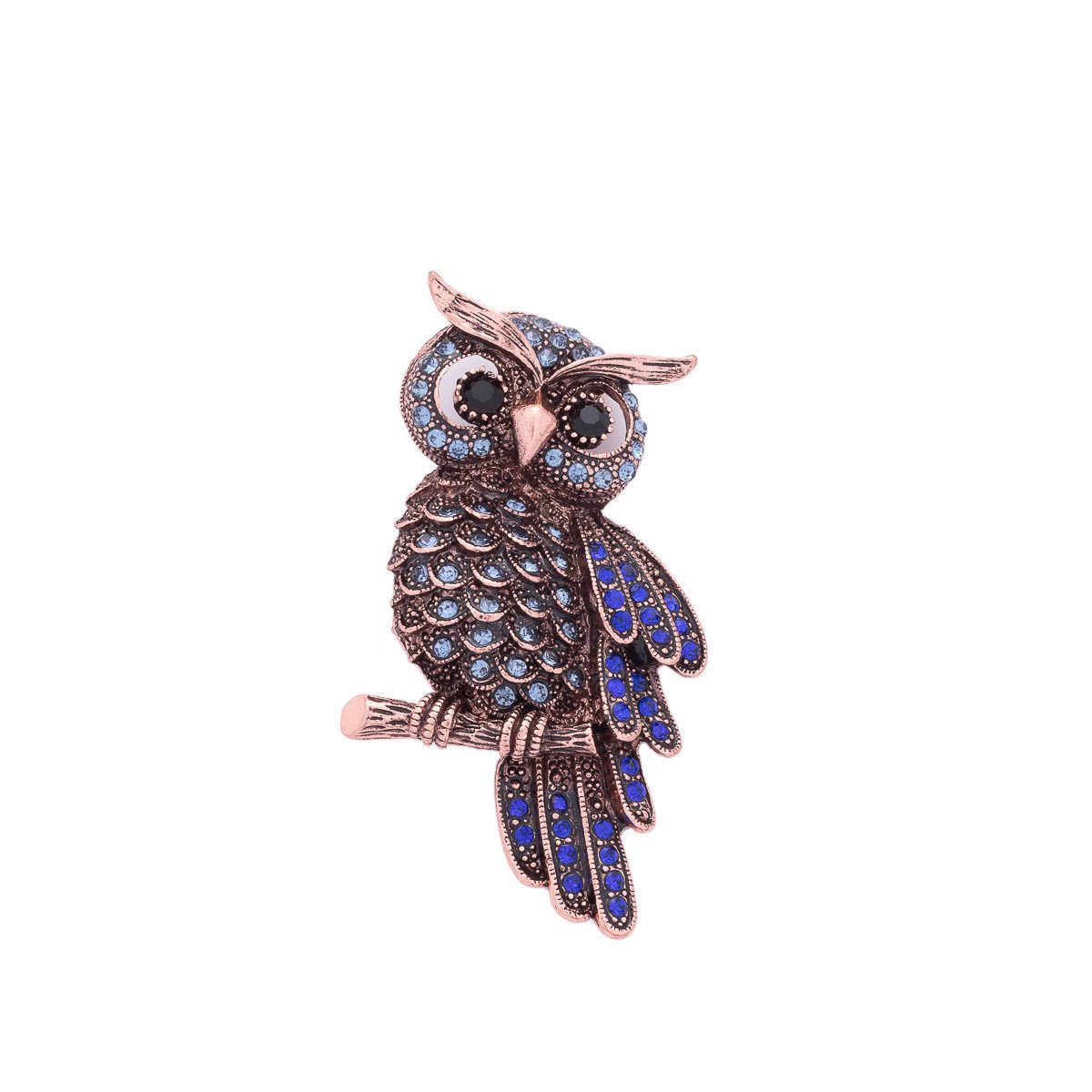 elegant owl brooch pin