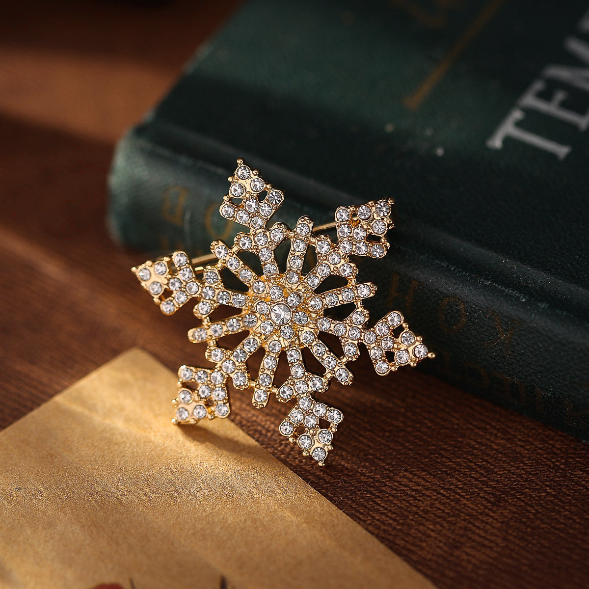 snowflake brooch pin